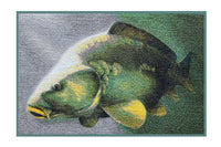 3D Karpfenteppich - Fußmatte - Rutschfest - 60x40 cm