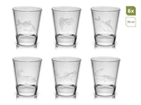 Angler - Shotgläser mit Fischmotiven