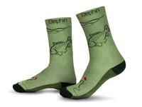 Happy Fishing - Karpfensocken - Komfortabel - Größe 41-46 - Grün