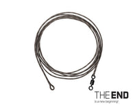 The END - Leadcore 1m - Wirbel - 3 Stück - Fertig montiert