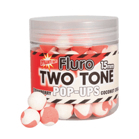 Fluro Two Tone Pop-Ups - 15mm - Erdbeere & Kokosnuss