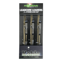 Leadcore Leader - 100cm - Bleiklammer - 3 Stück