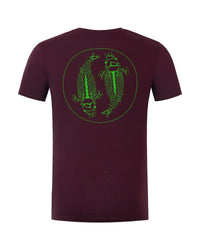 Mandala T-Shirt - Burgunderrot
