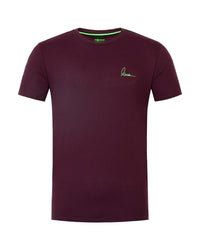 Minimal - T-Shirt - Burgunderrot