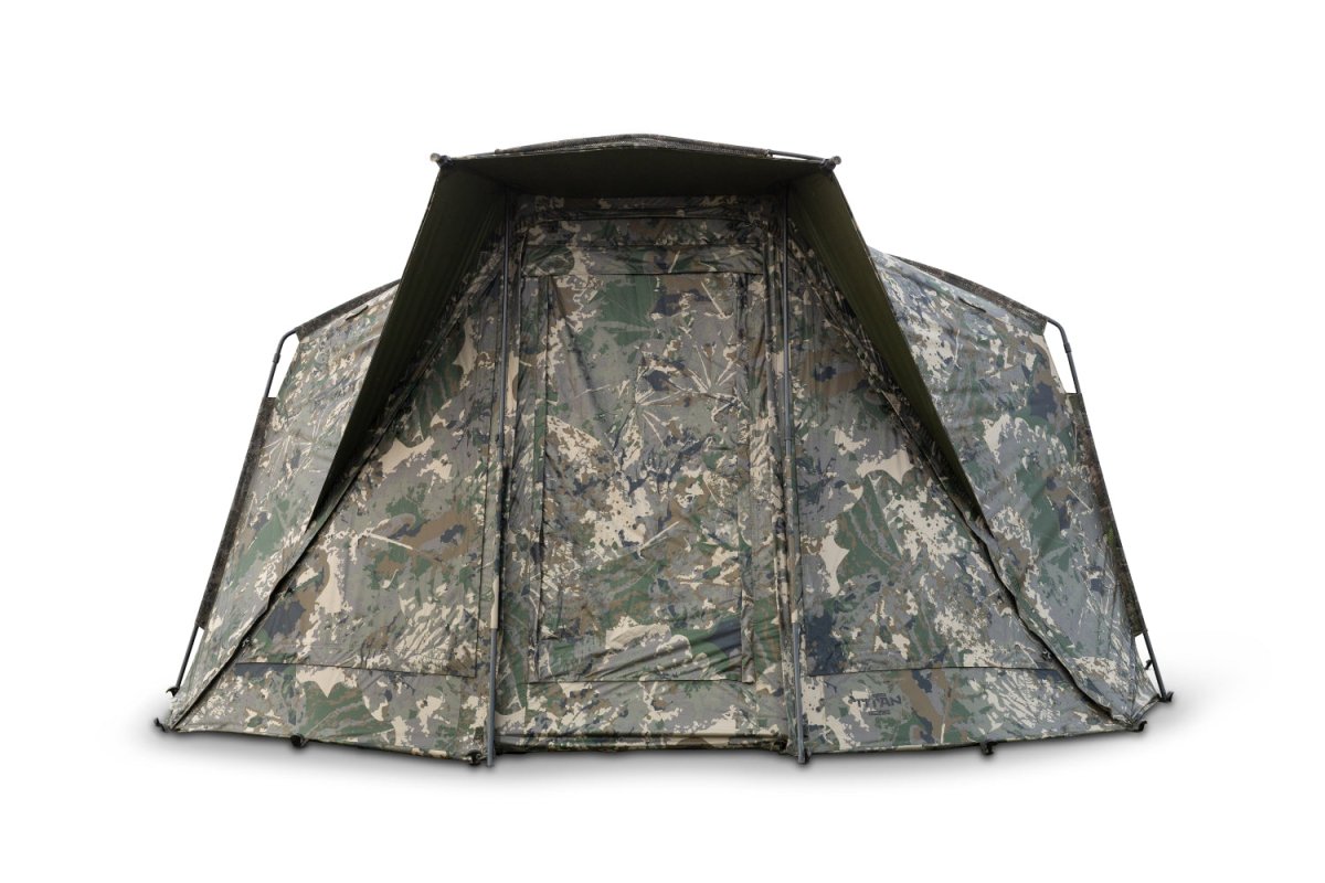 Titan T2 Camo Pro Bivvy-Zelt mit großzügigen Maßen und Camouflage-Design