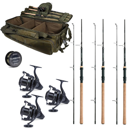 Komplettes Set mit 3 Ruten