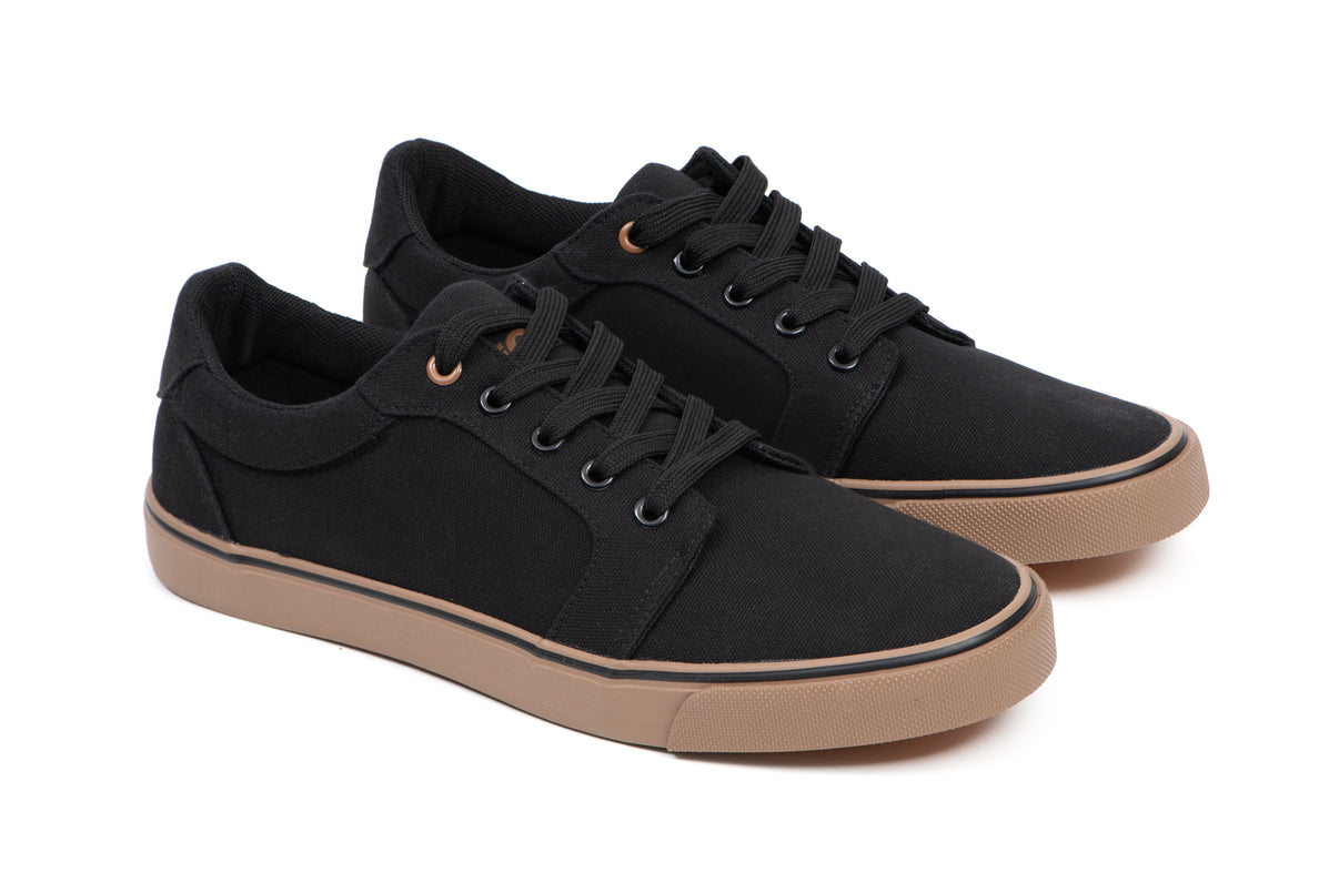 Fox Black Canvas Schoenen