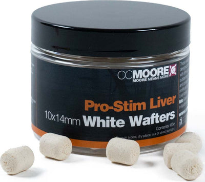 Pro-Stim Leber - Dumbell Wafters - Weiß - 10x14mm