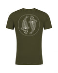 Damen Mandala T-Shirt - Dark Olive  