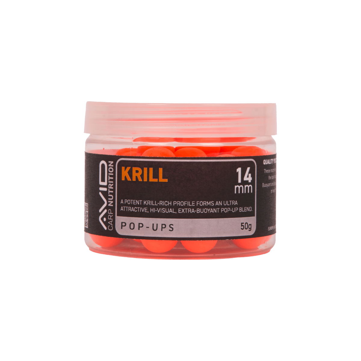 Avid Carp Krill - Pop - ups - 14mm - Oranje - KarperCentrale