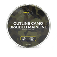Avid Carp Outline Camo - Gevlochten hoofdlijn - 30LB - KarperCentrale