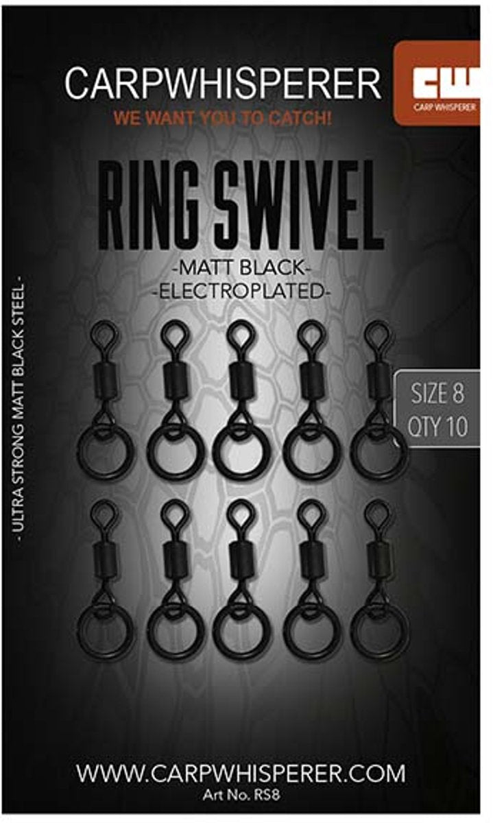 Ringwirbel - 10 Stück - Matt Schwarz