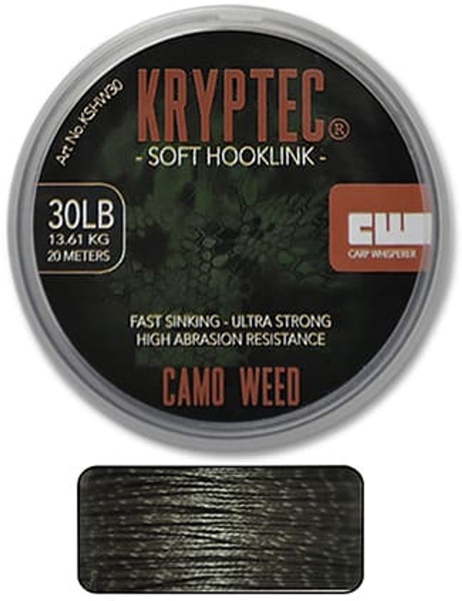 Carp Whisperer Soft Hooklink - Weedy Green - 20m - KarperCentrale