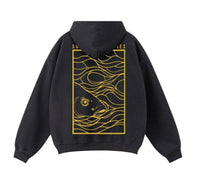 Premium HD - Quadratisches Karpfen-Design - Kapuzenpullover