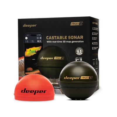 Deeper Chirp+ 3 - Smart Sonar - Draadloos - 3 Beam - Fish Finder - KarperCentrale