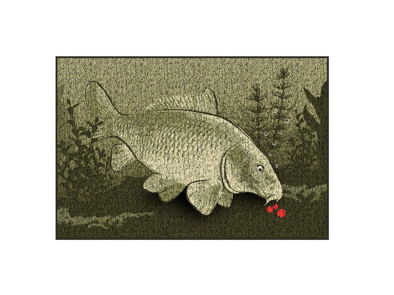 CatchME Carp Matte - Fußmatte - Kompakt - Rutschfest - 60x40 cm