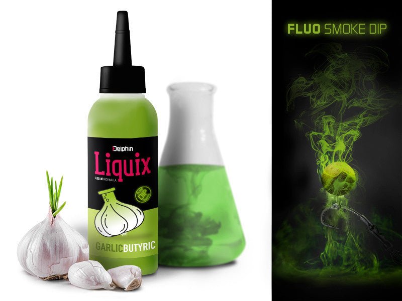 D Snax LiquiX - Knoblauch & Buttersäure - Fluo Dip - PVA Sicher - Extra Stark