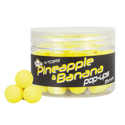 Dynamite Baits N - Ticer Pop - Ups - 15mm - Pineapple & banana - KarperCentrale