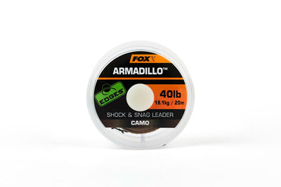 Fox Camo Armadillo - 20m - Shock & snag leader - dé KarperCentrale