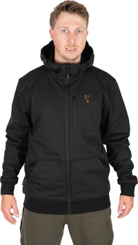 Fox Collection Soft Shell Jkt Black/Orange - dé KarperCentrale