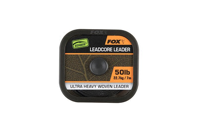 Fox Edges Naturals Leadcore Leader Ultra Heavy - 50LB - dé KarperCentrale