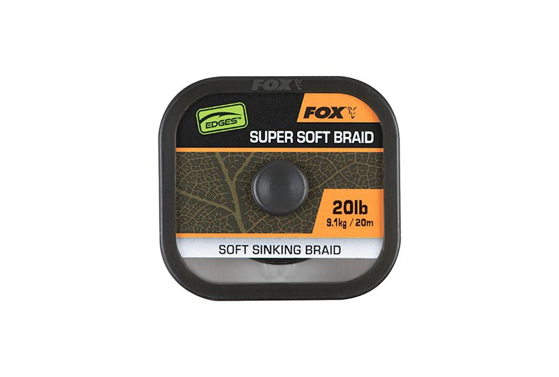 Fox Edges Naturals Super Soft - 20m - Gevlochten onderlijnmateriaal - dé KarperCentrale