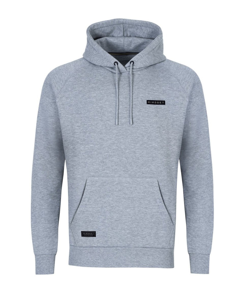 Mindset - Patch Hoodie - Meliert Grau