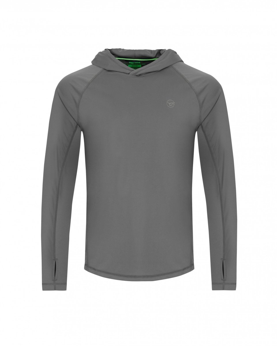 Korda UPF Hooded Top - Charcoal - KarperCentrale