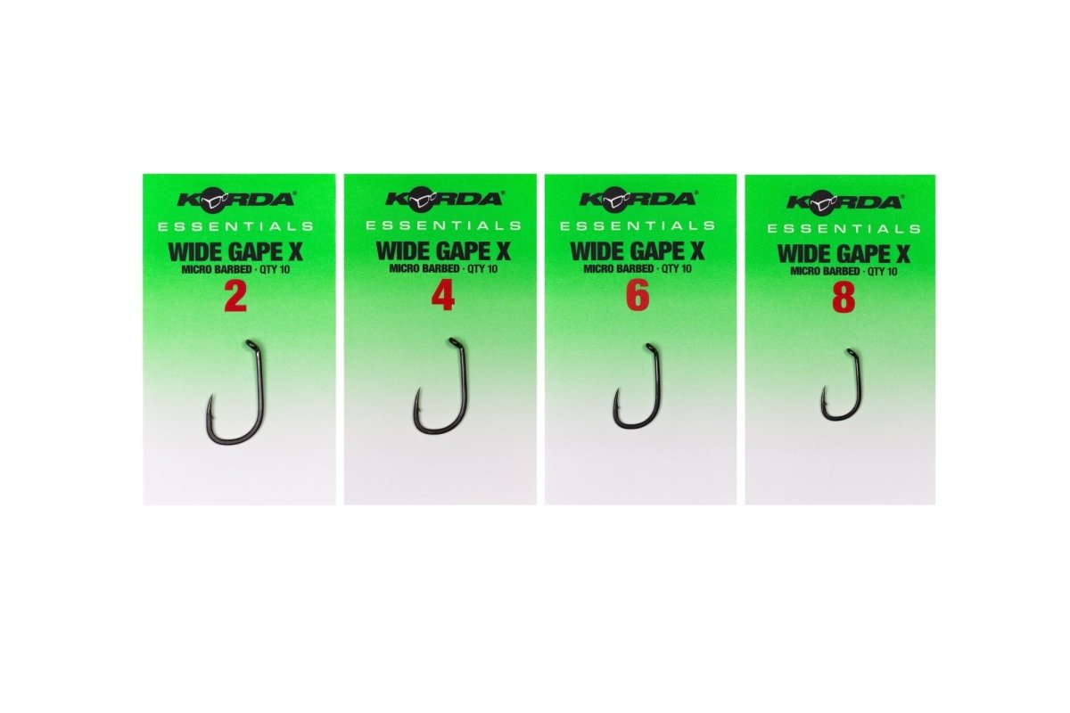 Korda Wide Gape X - Essentials - Barbed - KarperCentrale