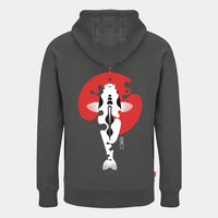 Hoodie - Rising Sun - Grau