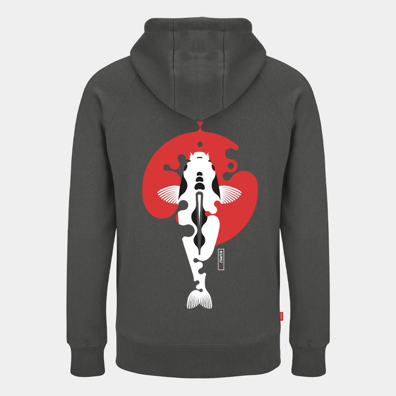 Hoodie - Rising Sun - Grau