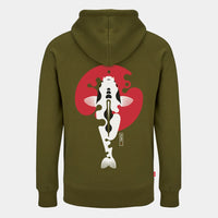 Rising Sun Kapuzenpullover - Koi Design