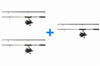 Catch Pro II Carp Combo - 10ft Rute + Rolle - 2+1 gratis
