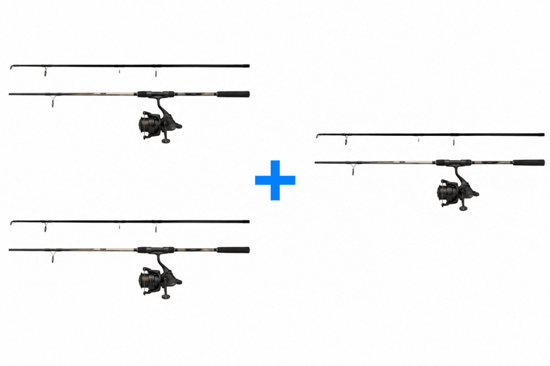 Catch Pro II Carp Combo - 10ft Rute + Rolle - 2+1 gratis