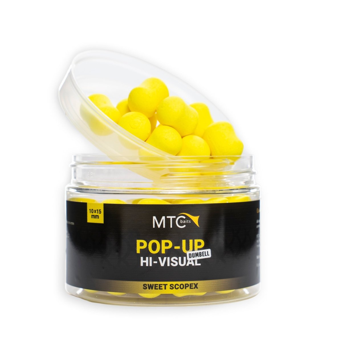 MTC Sweet ScopeX - Pop Up Dumbell - Hi Visual - 10x15mm - KarperCentrale