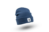 Make It Happen - Badge Beanie Mütze - Marineblau