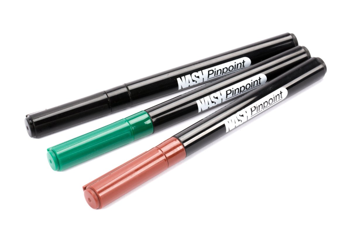 Nash Tackle PinPoint - Hook and Tackle Camouflage Marker Pens - KarperCentrale