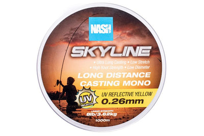 Nash Tackle Skyline - UV Geel - 1000m - KarperCentrale