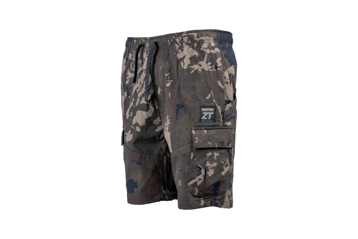 Nash Tackle ZT - Lite Hydra Flex Combat Shorts - Camo - KarperCentrale