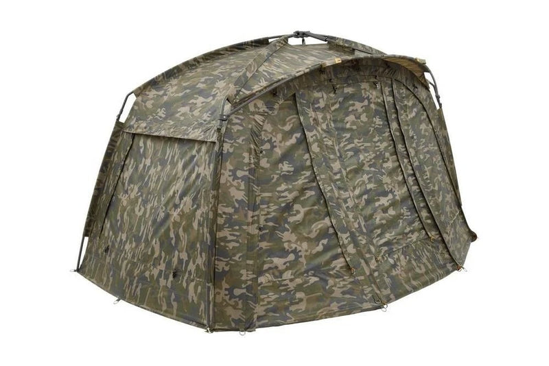 Titan T1 Camo Pro Bivvy für Karpfenangler mit Komfort und maximaler Sicht – KarperCentrale