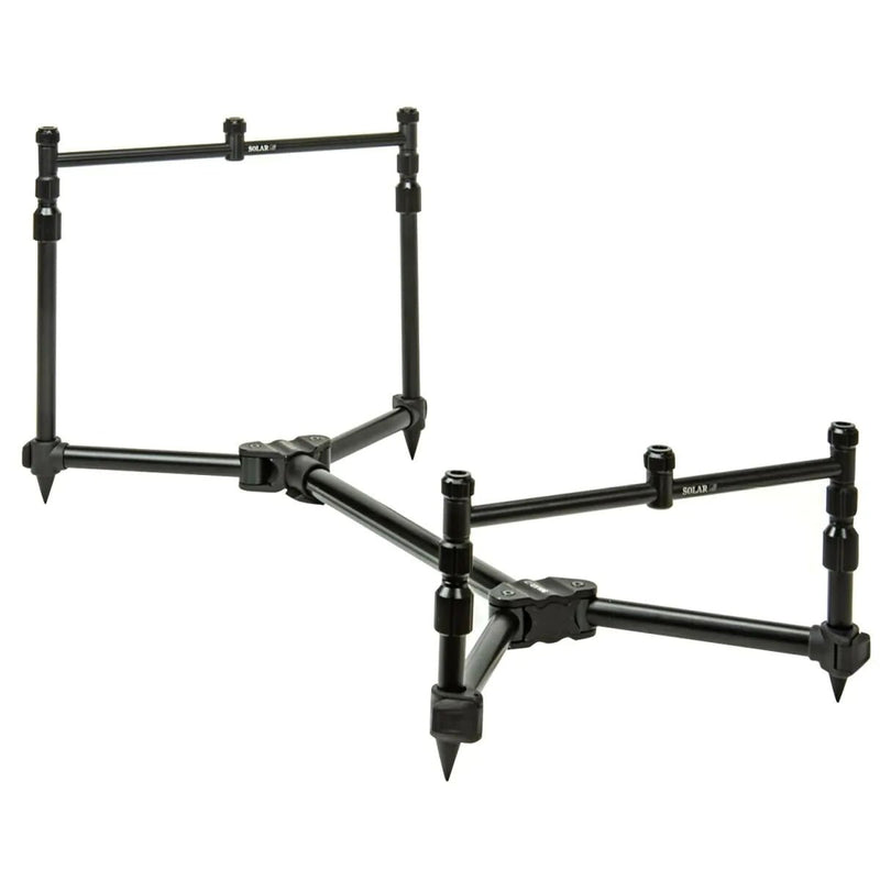 A1 - Bodenständer - 3-Ruten - Aluminium - 2x 4'' + 2x 6'' Beine