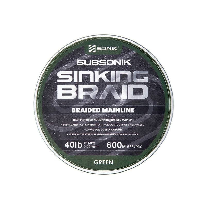 Subsonik - Sinkende Geflochtene Schnur - 0,20 mm - 40LB