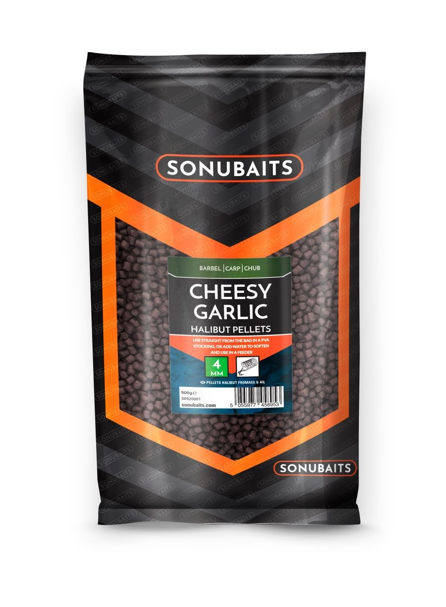 Sonubaits Cheesy Garlic - Halibut Pellets - KarperCentrale