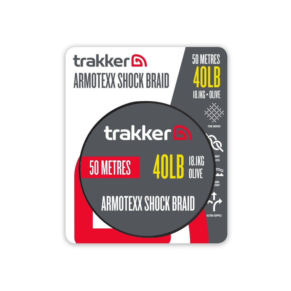 Trakker Armotexx - Shock Braid - 40lb - 50m - KarperCentrale