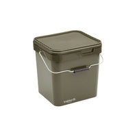Olivenfarbener quadratischer Behälter - 17 Liter